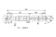 Амортизатор капота VW Touareg II 10-
