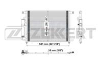 Радиатор конд. Chevrolet Aveo (T250, T255) 06-, Daewoo Kalos (KLAS) 02-
