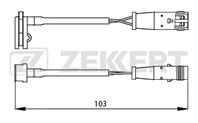 Датчик износа колодок MERCEDES BENZ SPRINTER/ VW CRAFTER 98033700-к-кт 2 шт