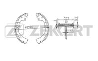 Барабанные тормозные колодки задние BK4170 от компании Zekkert