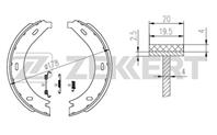 Колодки торм. бараб. зад MB V-Class (638/2) 96-  V