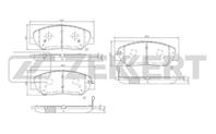 Колодки торм. диск. перед Hyundai Santa Fe I-III 05-, Kia Sorento III 09-, SsangYong Actyon II 12-