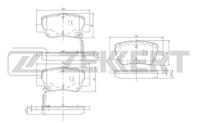 Колодки торм. диск. зад Toyota Avensis (T270) 09-
