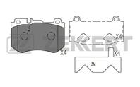 Колодки торм. диск. перед. MB S-Class (W116) 72-  