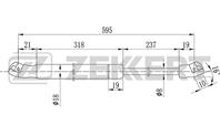 Амортизатор багажника Opel Astra F 91-