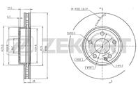 Диск торм. перед. MB A-Class (W176) 12-  B-Class (