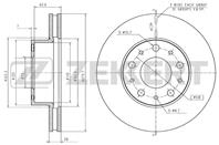 Диск торм. перед. Citroen Jumper (250) 06-, Fiat Ducato (250) 06-, Peugeot Boxer (250) 06-