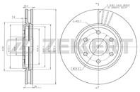 Диск торм. перед. Nissan Pathfinder (R51) 05-, Navara (D40) 04-