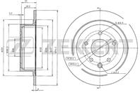 Диск торм. зад. Nissan Juke (F15) 10-, Qashqai (J10E) 06-