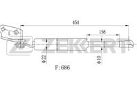 Амортизатор багажника прав. Mazda CX-5 11-