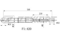 Амортизатор багажника Citroen C3 Picasso 09- Амортизатор багажника Citroen C3 Picasso 09-