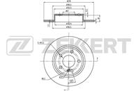 Диск торм. зад. MB A-Class (176) 12-  B-Class (W24