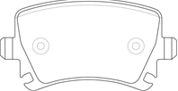 Колодки тормозные дисковые задние FP1108 от компании FIT