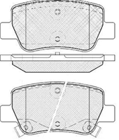 Тормозные дисковые колодки задние антискрип FP1081 от фирмы FIT