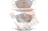 Дисковые тормозные колодки R BRAKE