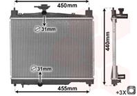 Chlodnica, uklad chlodzenia silnika