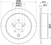Диск тормозной задн.FR-S Coupe  BRZ  EXIGA (YA_)  FORESTER (SH)  FORESTER (SJ)  IMPREZA Kombi  IMPR...
