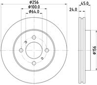 Диск тормозной передн. COLT IV (CA_A)  LANCER IV H