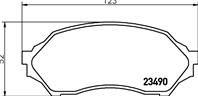 NP5005_колодки дисковые передние! Mazda 323 1.4i-2.0TD & 16V 98-01