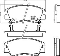 Колодки тормозные дисковые Strong Ceramic | перед |
