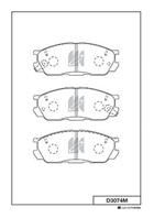D3074m-01_=398 02 !колодки дисковые п. mazda sentia/serenia/ms-9 2.5i/3.0i 24v 92&gt