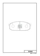 [D3082] Kashiyama Колодки тормозные дисковые  комплект на ось