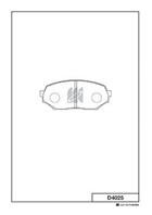 MK ТОРМОЗНЫЕ КОЛОДКИ D4025 (AN-347)