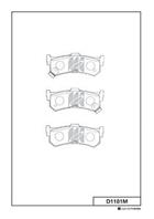 Колодки тормозные дисковые  комплект Колодки тормозные дисковые  комплект