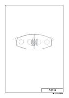 КОЛОДКИ FR 04465-30021 C11016