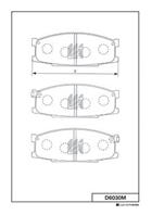 MK ТОРМОЗНЫЕ КОЛОДКИ D6030M