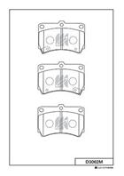 Колодки тормозные дисковые передние D3062M от компании MK Kashiyama
