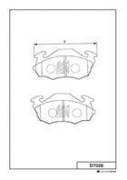 КОЛОДКИ FR AY040-KE021 C17014
