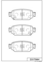 Колодки тормозные MAZDA 3 CX-3 задн.