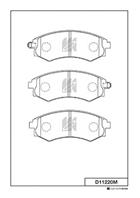 Колодки Hyundai Santamo 98-02  Kia Joice 8/98-3/03  F