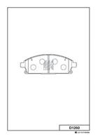 Колодки тормозные дисковые передние D1260 от компании MK Kashiyama