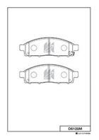Колодки тормозные дисковые передние D6128M от фирмы MK Kashiyama