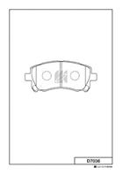 Колодки тормозные дисковые передние D7036 от производителя MK Kashiyama