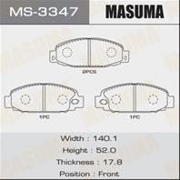 Колодки тормозные дисковые MS3347 от производителя MASUMA