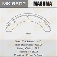 Барабанные тормозные колодки MK6602 от производителя MASUMA