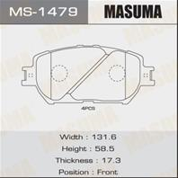 Колодки тормозные дисковые MS1479 от производителя MASUMA