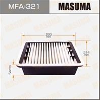 Воздушный фильтр a- 198 masuma (1 40)