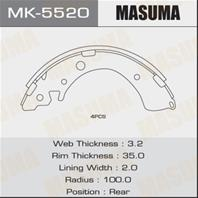 Барабанные тормозные колодки MK5520 от компании MASUMA