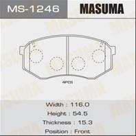Колодки тормозные дисковые MS1246 от компании MASUMA