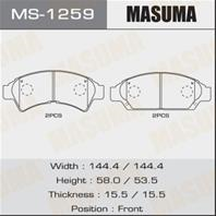 Колодки тормозные дисковые MS1259 от компании MASUMA