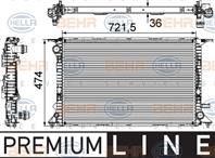 Радиатор  длина 720 mm