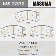 Колодки тормозные дисковые MS2225 от компании MASUMA