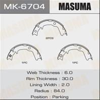 Колодки барабанного ручника MK6704 от производителя MASUMA