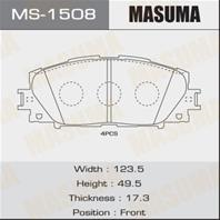 Колодки тормозные дисковые передние MS1508 от компании MASUMA