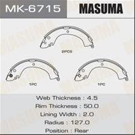 Барабанные тормозные колодки MK6715 от фирмы MASUMA