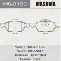 Колодки тормозные дисковые MS0109 от производителя MASUMA